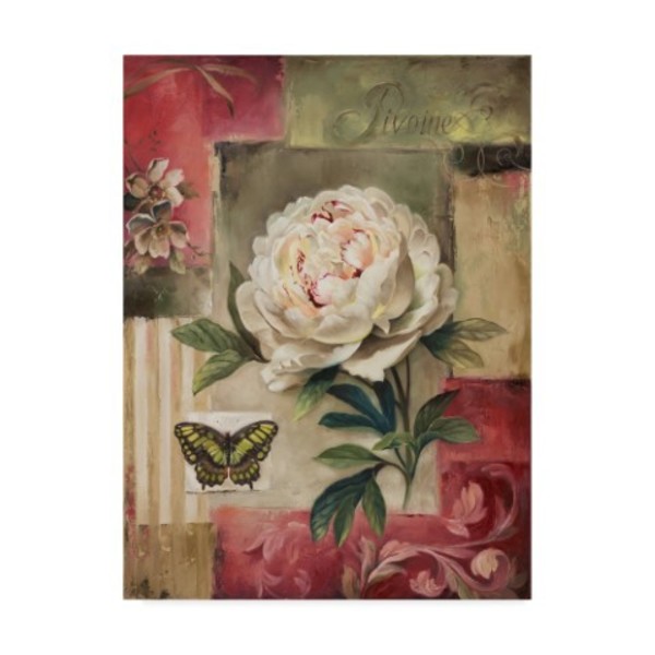 Trademark Fine Art Lisa Audit 'Rose and Butterfly 2' Canvas Art, 18x24 ALI24997-C1824GG